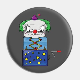 Scary Jack in the Box Pin