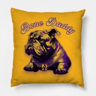 Bone Daddy (yellow, top) Pillow