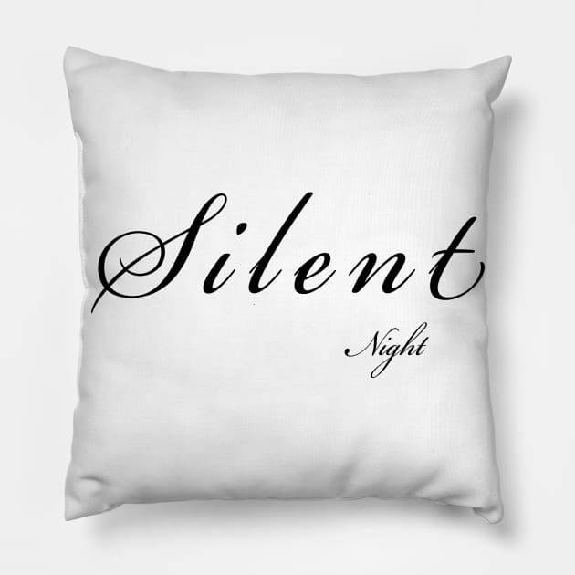 Silent Night Pillow Pillow by Sunshineisinmysoul