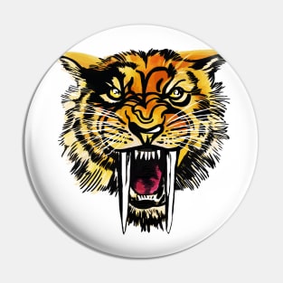 Saber-Tooth Tiger Pin