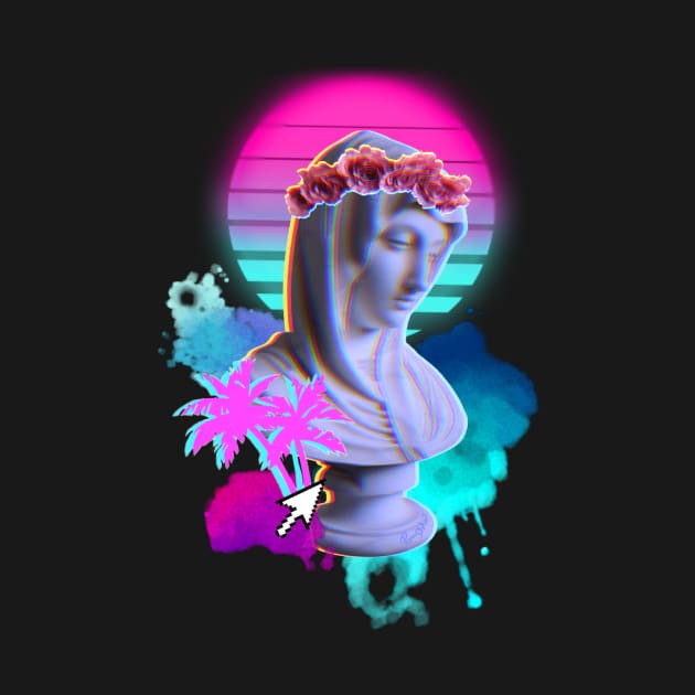 Vaporwave Blessed Mother by GrannyPomshka