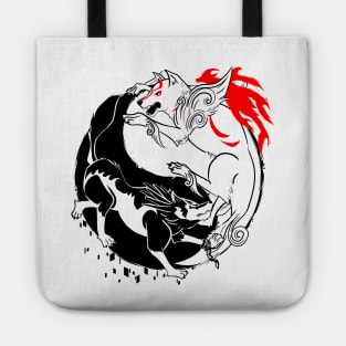 Yin Yang Wolves Tote