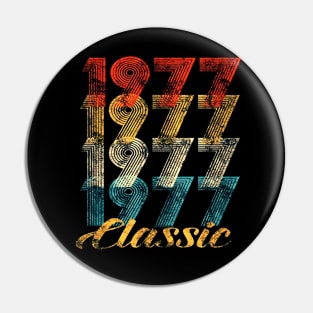 40th Birthday Gift Vintage 1977 Pin