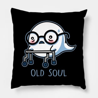 Old Soul Funny Cute Literal Old Age Boo Ghost Pillow