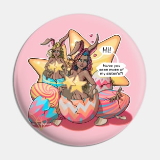 Hi, have you seen my sisters? Reva Easter bunny Pin