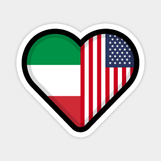 half italian, half american Magnet