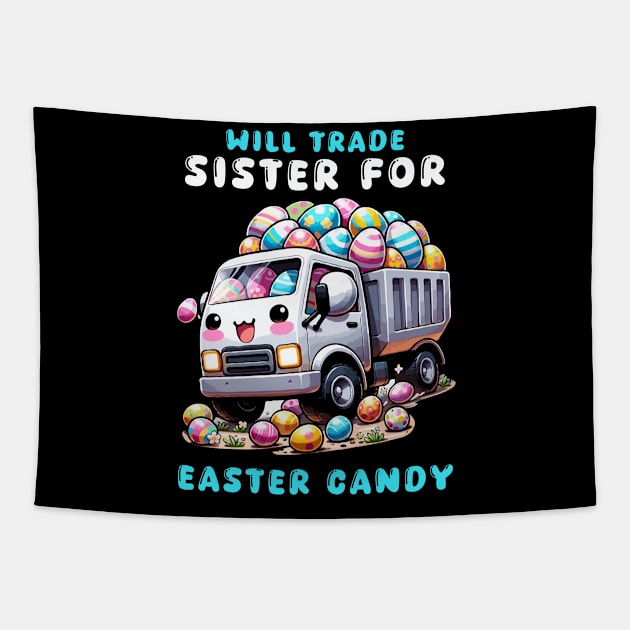 Will Trade Sister For Easter Candy I Egg Hunting Tapestry by biNutz