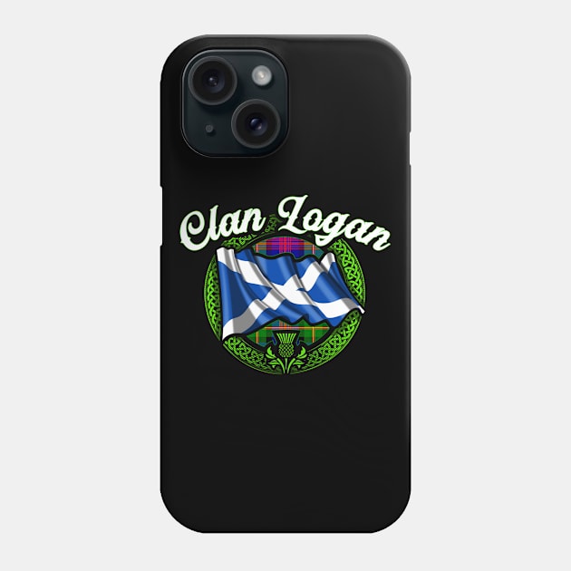 Scottish Flag Clan Logan Phone Case by Celtic Folk