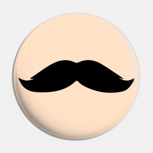 Moustache - Bushy (Skin tone A) Pin