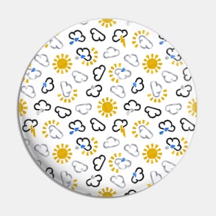 Weatherman symbols - scattered Pin