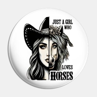 Majestic Fusion: Mother Who Loves Horses Pin