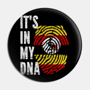 IT'S IN MY DNA Uganda Flag Men Women Kids Pin