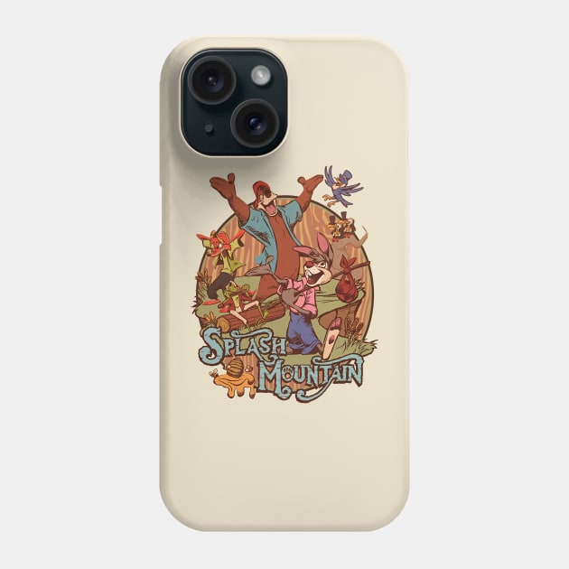 TEXTURE - SPLASH MOUNTAIN day Phone Case by tresnoku