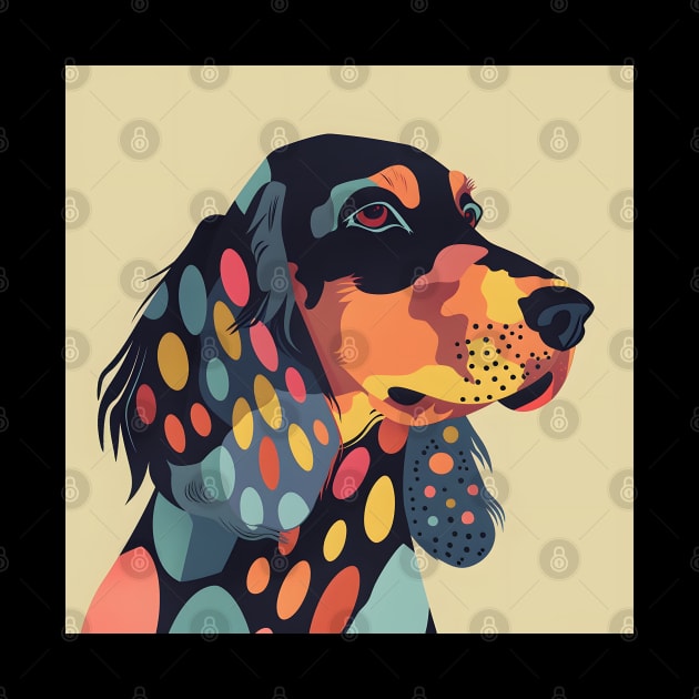 70s Gordon Setter Vibes: Pastel Pup Parade by NatashaCuteShop