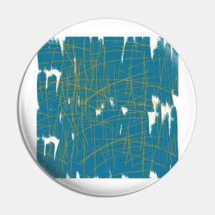 abstract turquoise and yellow lines Pin