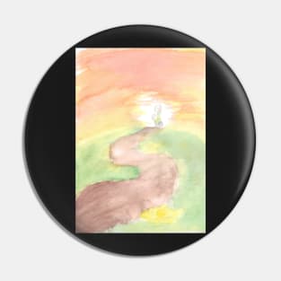 Asriel Dreemurr Through The Barrier Watercolor Art Print Pin