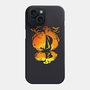 Sailboat Silhouette Pumpkin Halloween Sailing Costume Phone Case