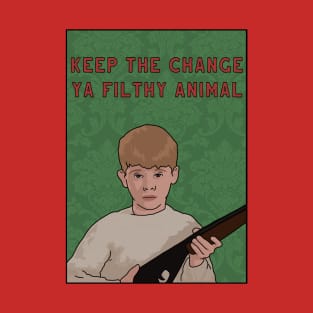 Home Alone "Keep The Change Ya Filthy Animal" Funny Quote, Christmas T-Shirt