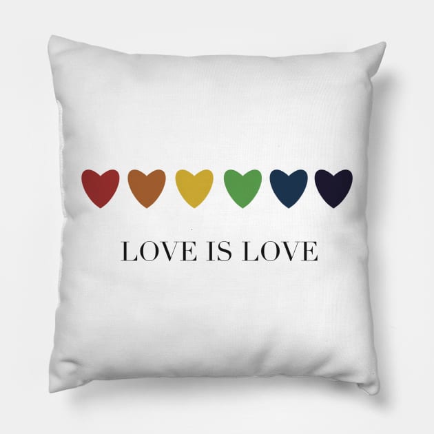 Love is love Pillow by Holailustra