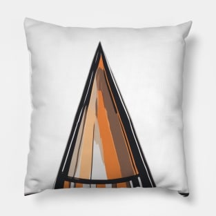 Stylish Traffic Cone Illustration No. 956 Pillow