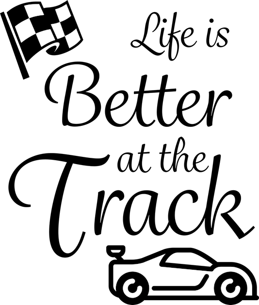 Life is better at the track Kids T-Shirt by msportm