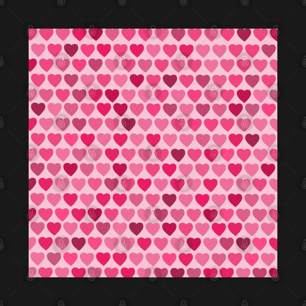 Pink Valentines Hearts by smoochugs