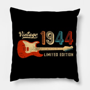 Vintage 1944 Birthday Retro Music Lover Guitarist Pillow