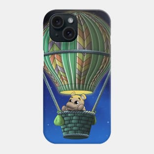 Hippo and Hot Air Balloon Phone Case