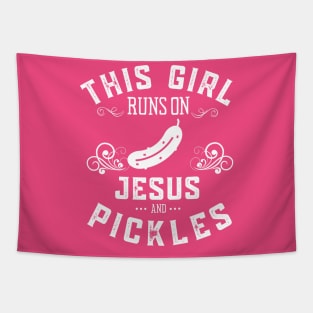 Just a Girl Who Loves Pickles Tapestry