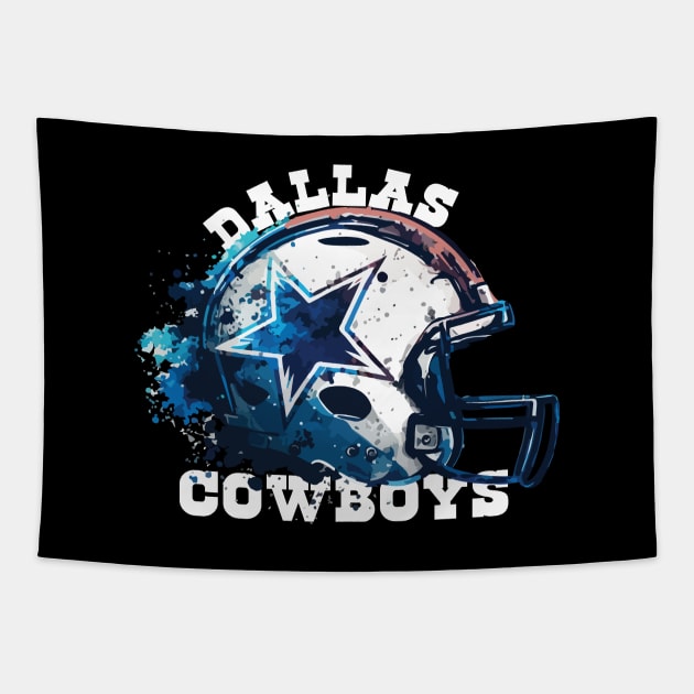 Cowboys Helmet Tapestry by vectrus