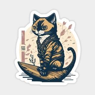 Cat Japanese Aesthetic Magnet