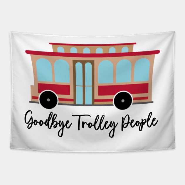 The Princess Diaries Goodbye Trolley People Quote Tapestry by baranskini