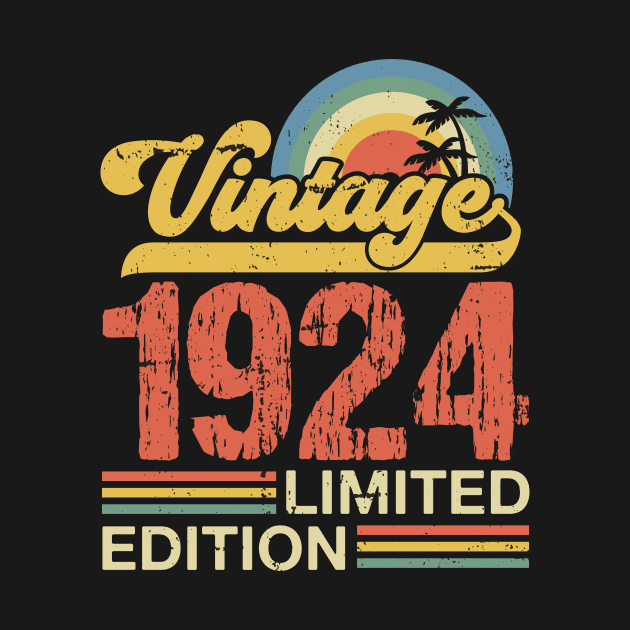 Retro vintage 1924 limited edition by Crafty Pirate 