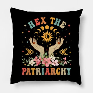 Feminist Witch Hex The Patriarchy Pillow