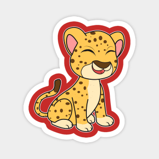 Baby Cheetah Cute Magnet