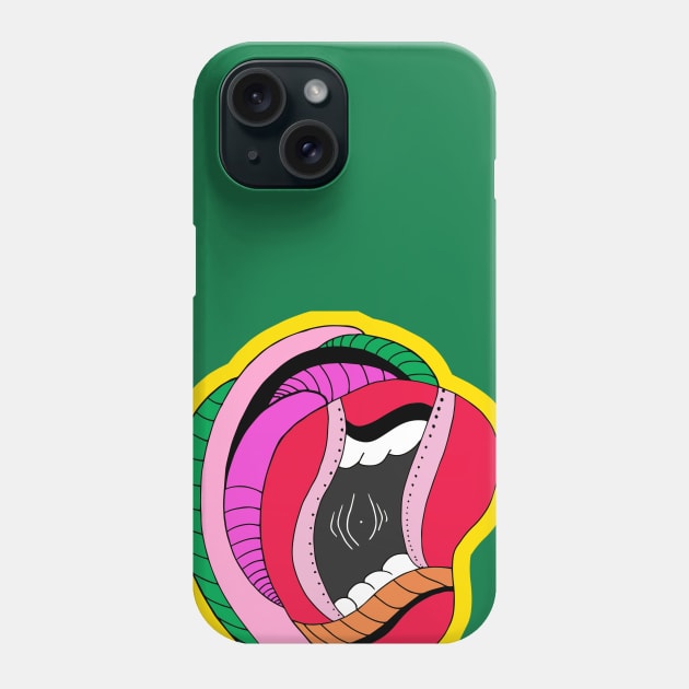 Beatbox Mouth Microphone Phone Case by Brains