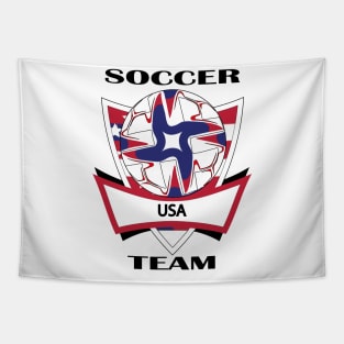 USA Soccer Team Tapestry