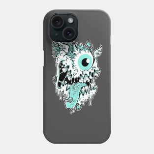 Flying eyeball with teeth Phone Case