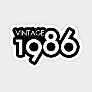 Vintage 1986 Gift 34th Birthday Party Magnet