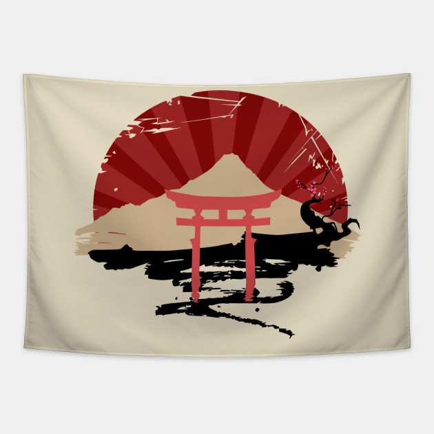 Land Of The Rising Sun Land Of The Rising Sun Tapestry Teepublic