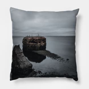 Blue Hour Pokeshaw Rock, New Brunswick Canada V3 Pillow