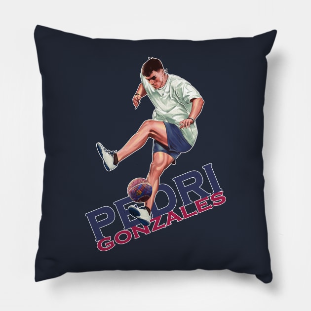 Pedri Gonzales Barcelona Pillow by Kiflipelu25