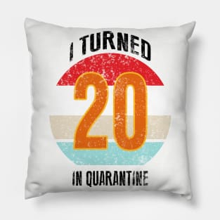 20th birthday in quarantine Pillow