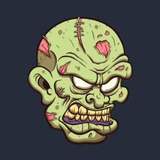 Angry Zombie Hea T-Shirt