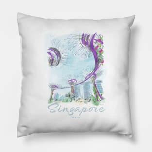 Singapore Gardens by the Bay Art Pillow