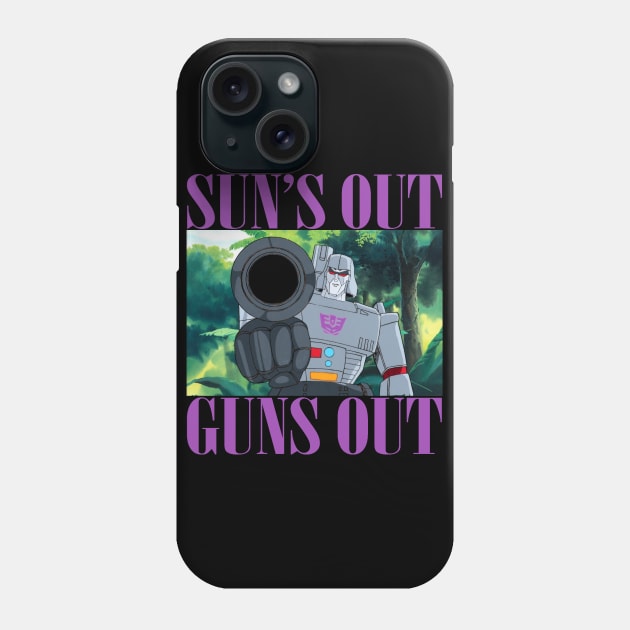 Sun's Out Guns Out (Fallen) Phone Case by dumb stuff, fun stuff