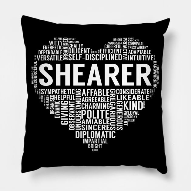 Shearer Heart Pillow by LotusTee