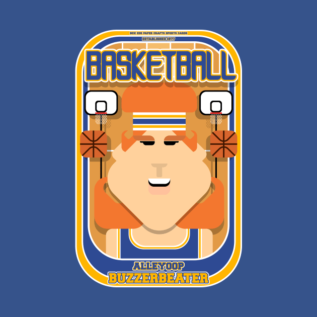Basketball Blue Gold - Alleyoop Buzzerbeater - Jacqui version by Boxedspapercrafts