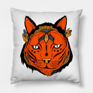 Orangrey Mystical Tribal Cat Pillow