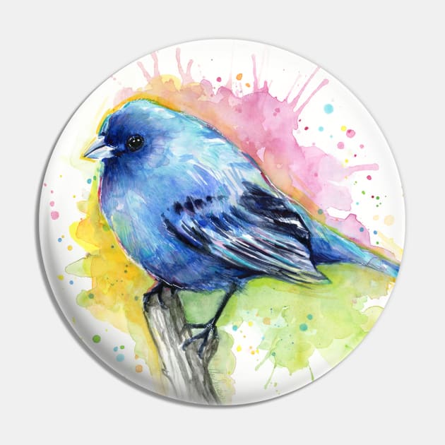 Indigo Bunting Pin by Olechka